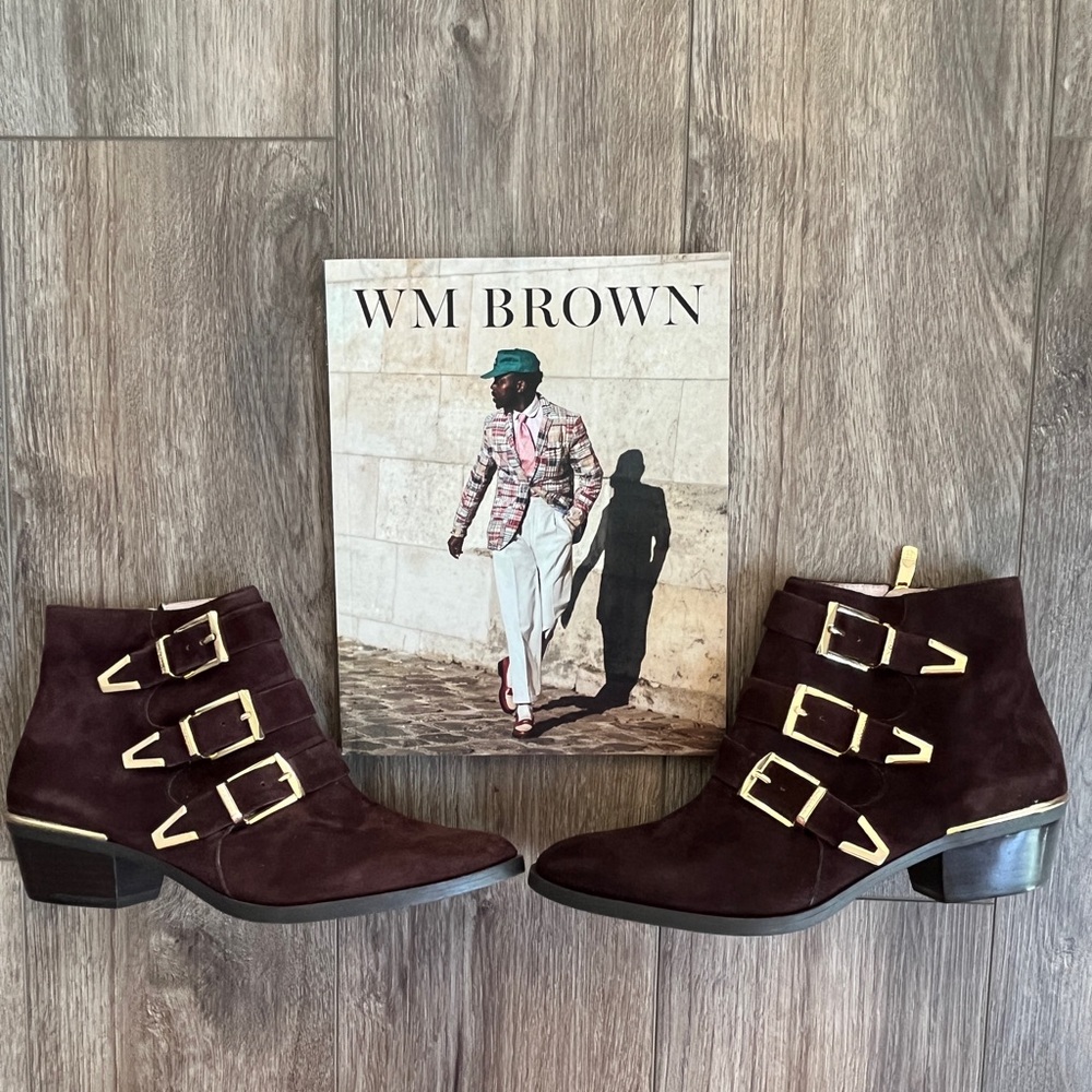 Western/Cowboy Vince Camuto Tipper Brown Suede Bootie!